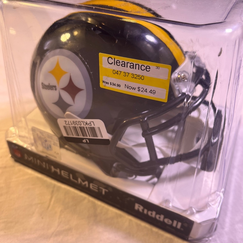 Riddell Mini Helmet Pittsburgh Steelers Black NEW NFL Speed Mini Collectible